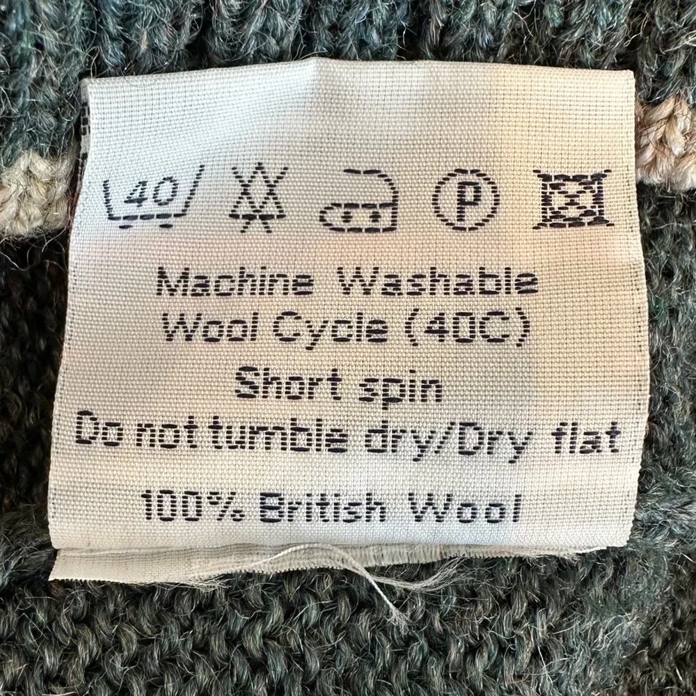 Woolovers 100% Pure British Wool 1/4 zip pullover long sleeve contrast sweater M